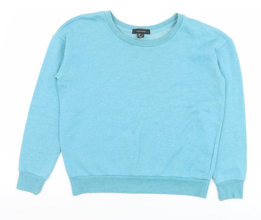 Primark Womens Blue Cotton Pullover Sweatshirt Size 8 Pullover