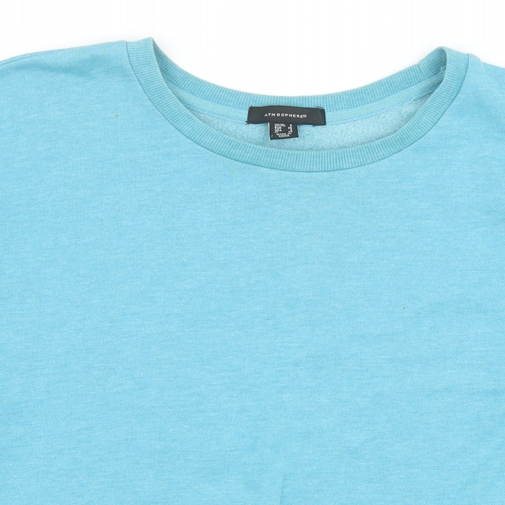Primark Womens Blue Cotton Pullover Sweatshirt Size 8 Pullover