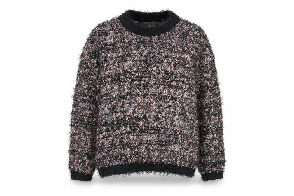 Marks and Spencer Womens Multicoloured Round Neck Acrylic Pullover Jumper Size 16