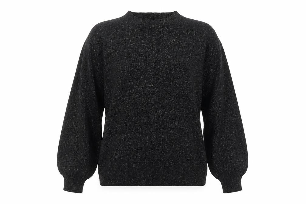 Marks and Spencer Womens Black Round Neck Acrylic Pullover Jumper Size M