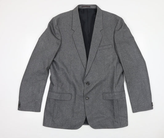 NICO Mens Grey Wool Jacket Suit Jacket Size 42 Regular