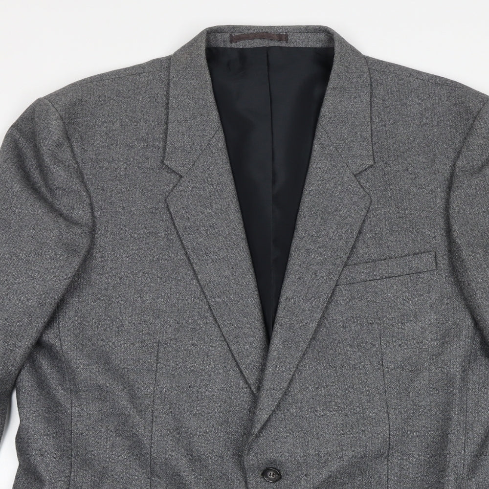 NICO Mens Grey Wool Jacket Suit Jacket Size 42 Regular