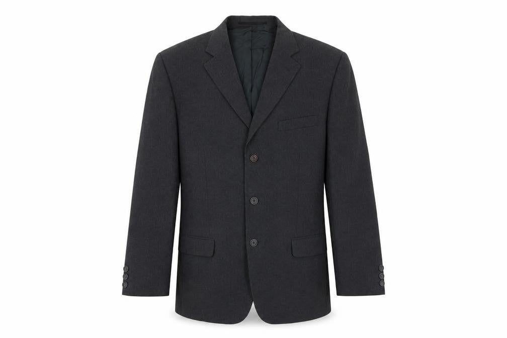 George Mens Grey Polyester Jacket Suit Jacket Size 40 Regular