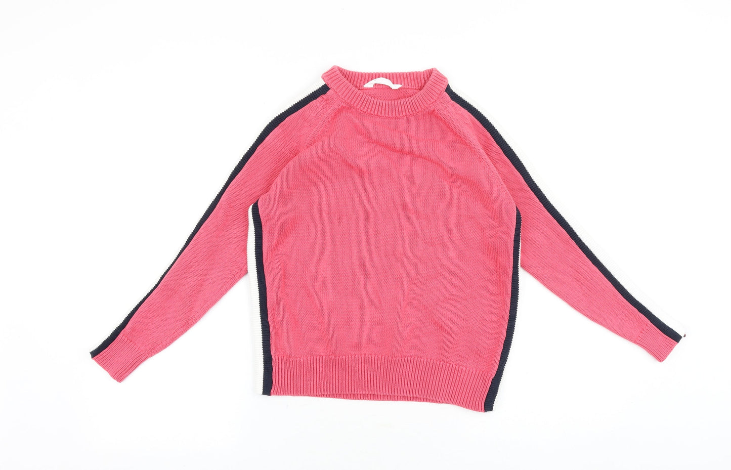 Marks and Spencer Womens Pink Round Neck Acrylic Pullover Jumper Size XS