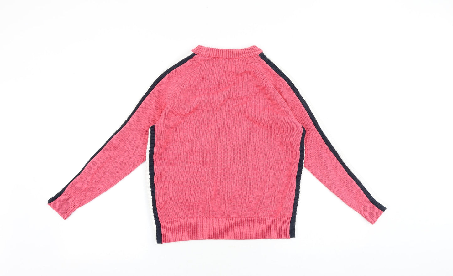Marks and Spencer Womens Pink Round Neck Acrylic Pullover Jumper Size XS