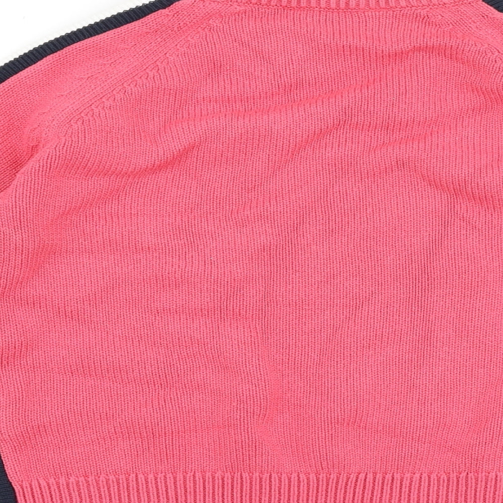 Marks and Spencer Womens Pink Round Neck Acrylic Pullover Jumper Size XS