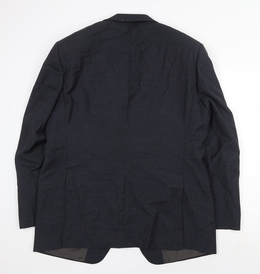 Marks and Spencer Mens Blue Wool Jacket Suit Jacket Size 44 Regular