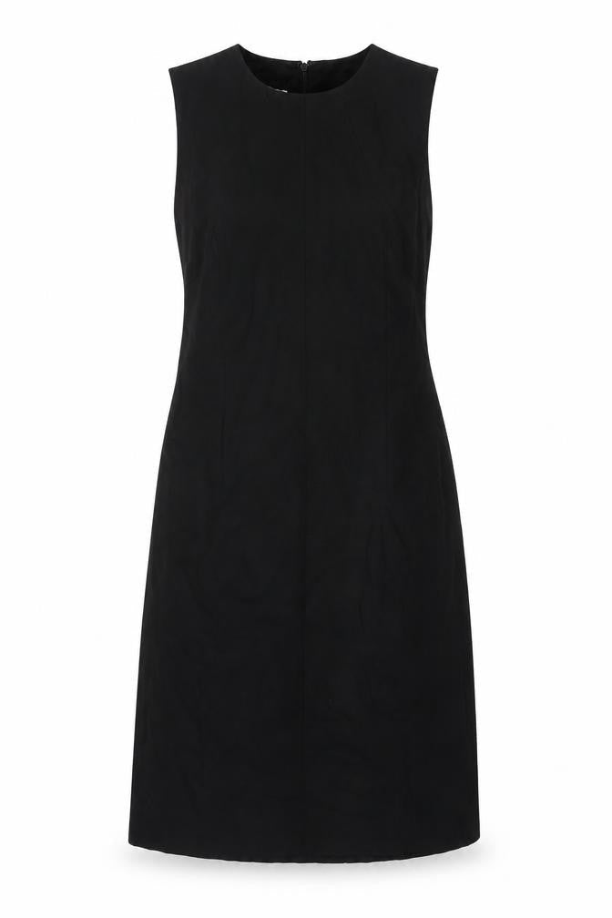 Talbots Womens Black Wool Ball Gown Size 10 Round Neck Zip