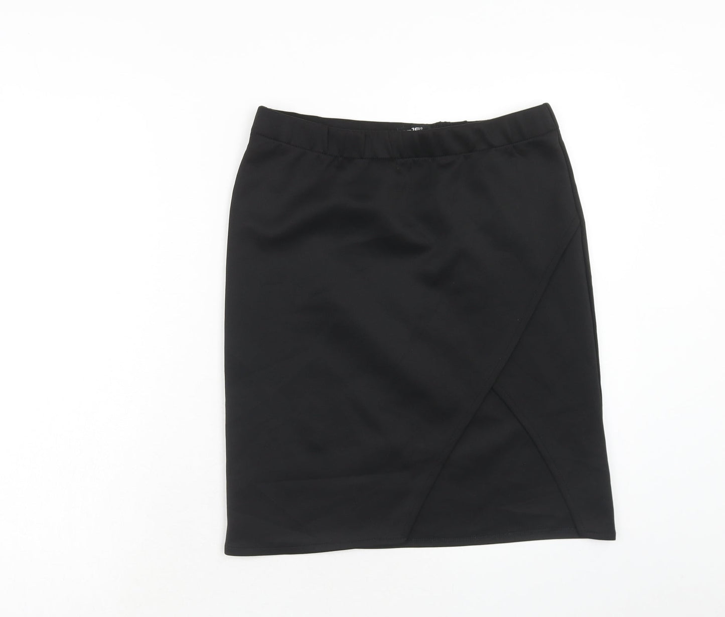 Page Womens Black Polyester A-Line Skirt Size M