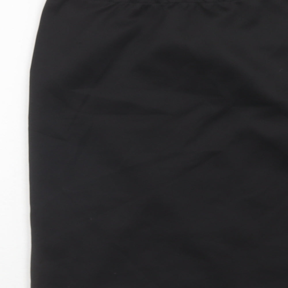 Page Womens Black Polyester A-Line Skirt Size M