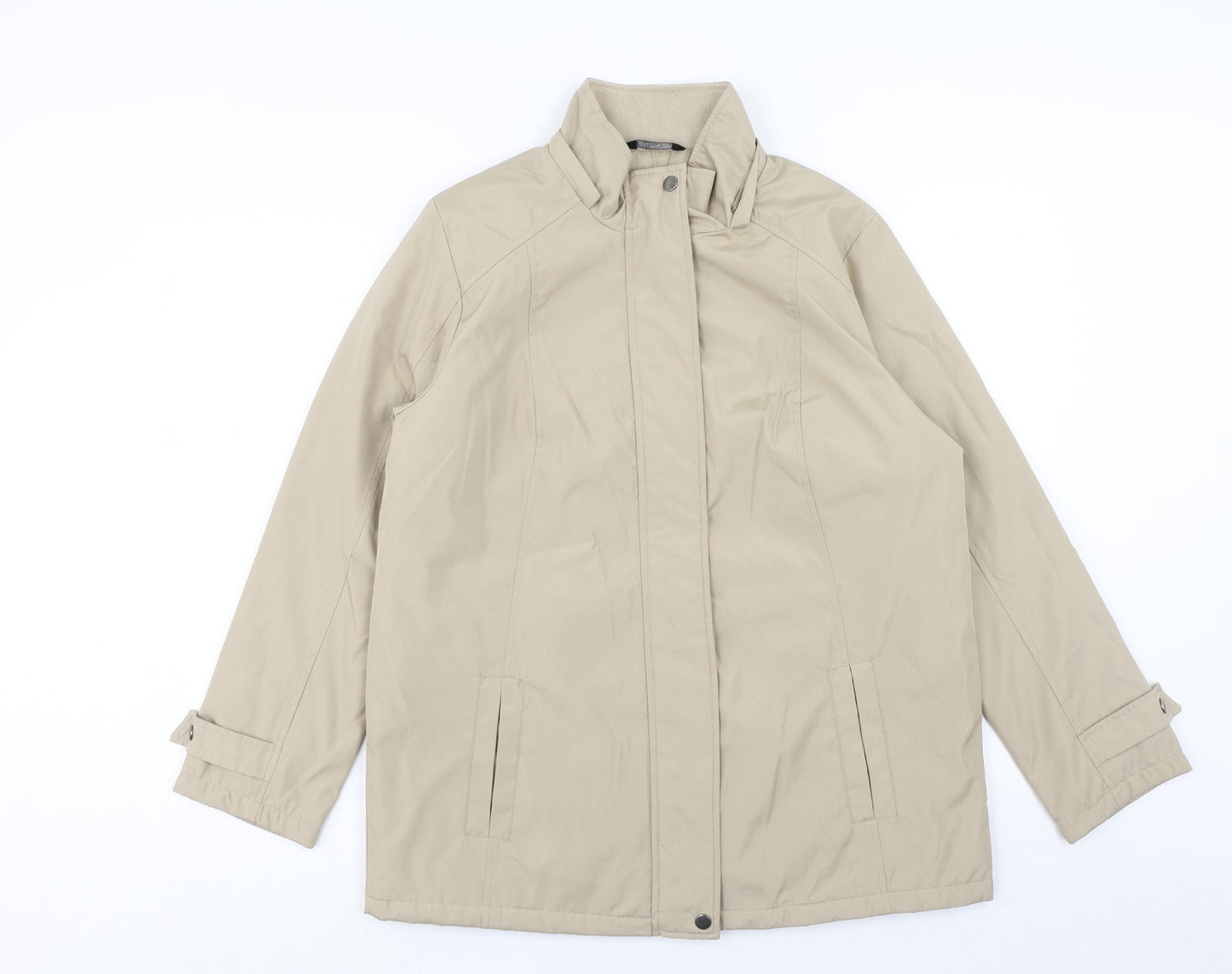 Bonmarché Womens Beige Jacket Size S Zip