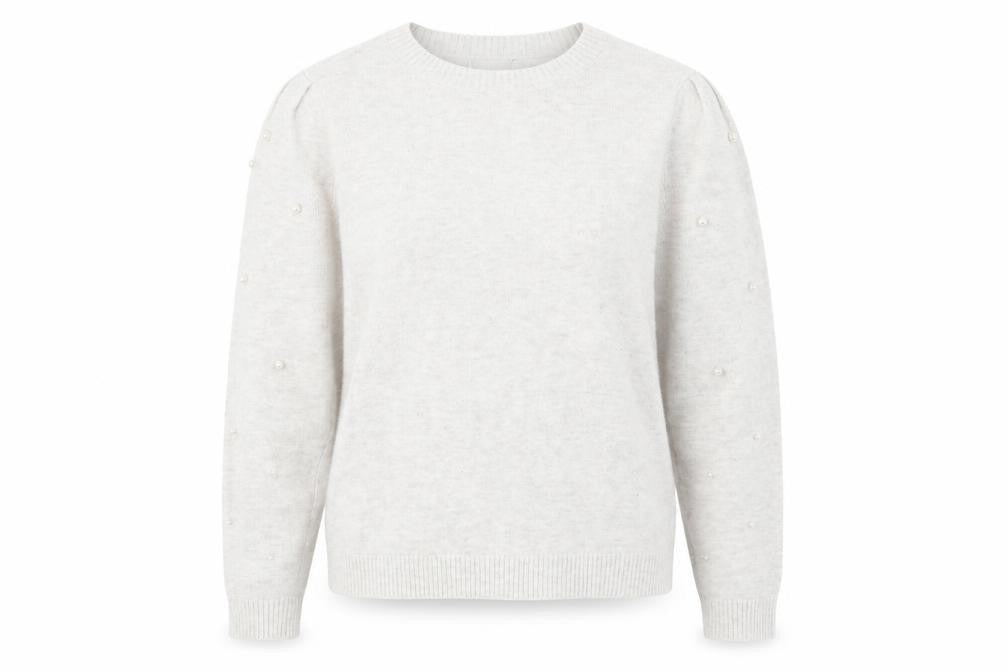 Preworn Womens Grey Round Neck Acrylic Pullover Jumper Size L