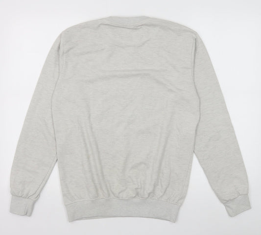 Bold Street Mens Grey Cotton Pullover Sweatshirt Size M