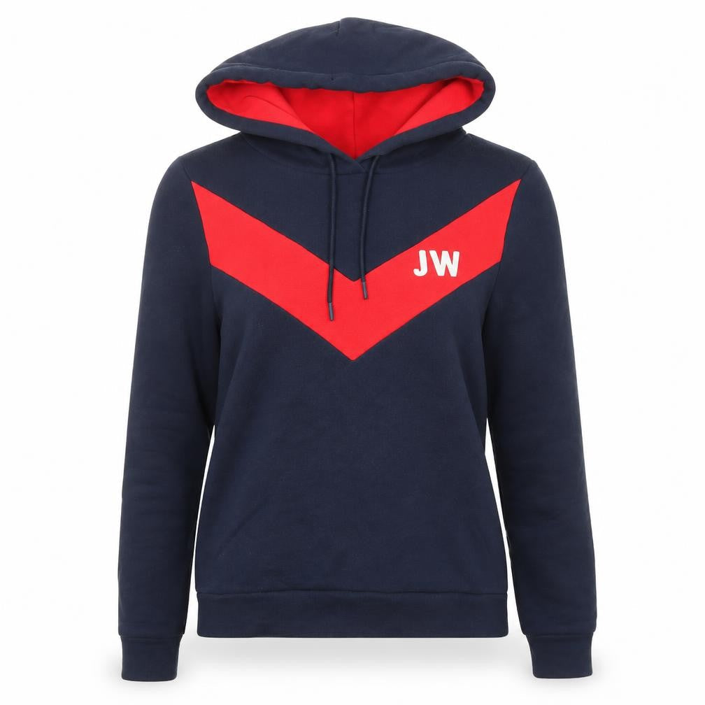 Womens UK 6 Regular Jack Wills Blue Pullover Hoodie