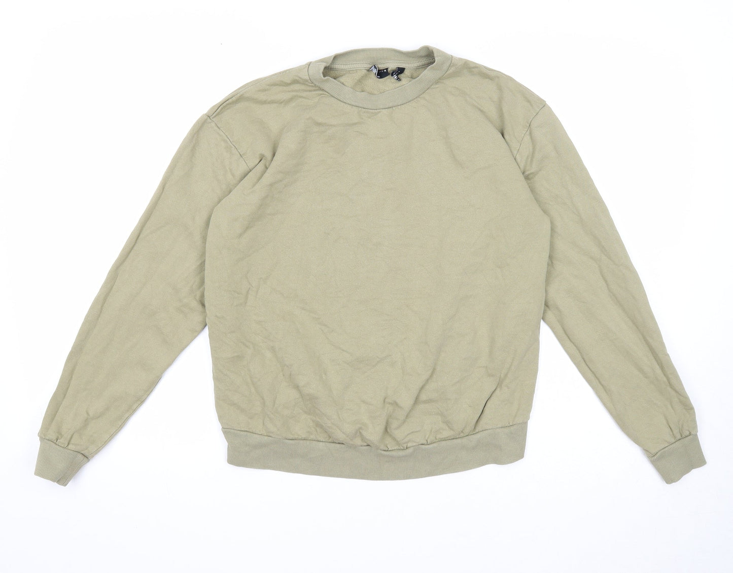 ASOS Womens Green Cotton Pullover Sweatshirt Size 8 Pullover