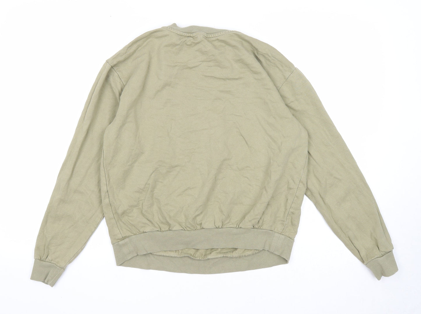 ASOS Womens Green Cotton Pullover Sweatshirt Size 8 Pullover