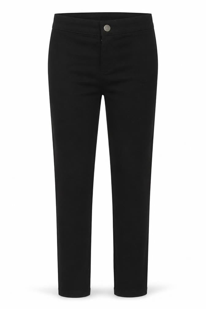 New Look Girls Black Cotton Skinny Jeans Size 10 Years Regular Button
