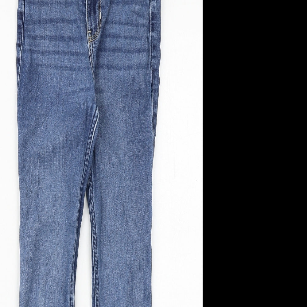 Hollister Womens Blue Cotton Skinny Jeans Size 26 in Slim Zip