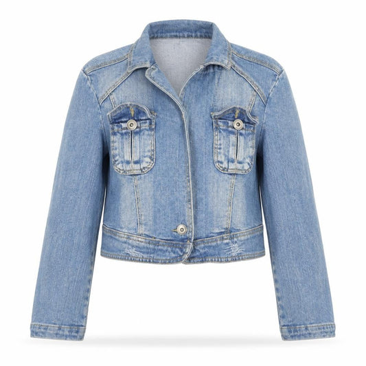 W&W Womens Blue Jacket Size 10 Button