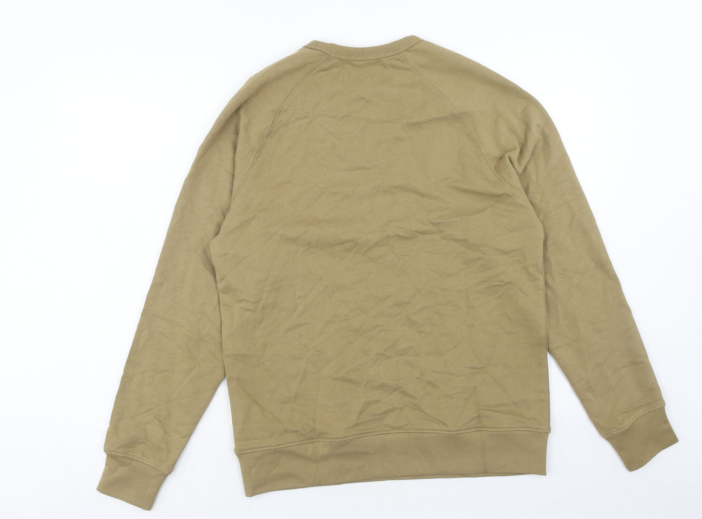 Marks and Spencer Mens Green Cotton Pullover Sweatshirt Size S