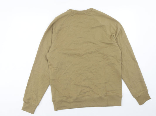 Marks and Spencer Mens Green Cotton Pullover Sweatshirt Size S