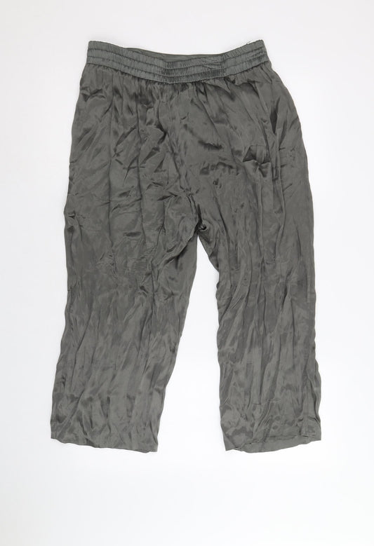 Radar Womens Grey Viscose Trousers Size 10 Regular