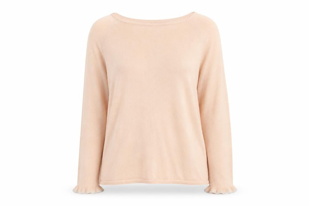 Marks and Spencer Womens Pink Round Neck Acrylic Pullover Jumper Size 10