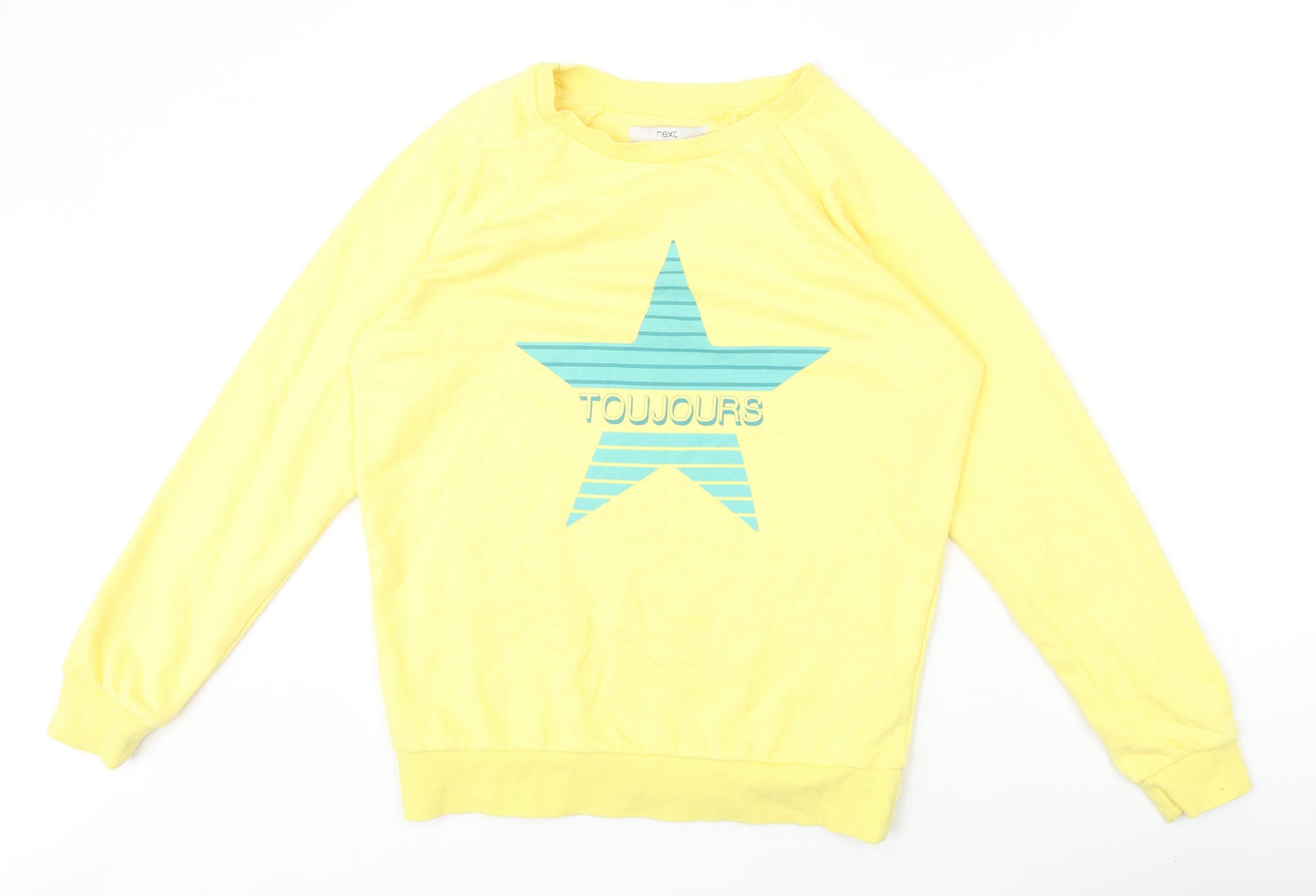 NEXT Womens Yellow Cotton Pullover Sweatshirt Size XS Pullover - Toujours