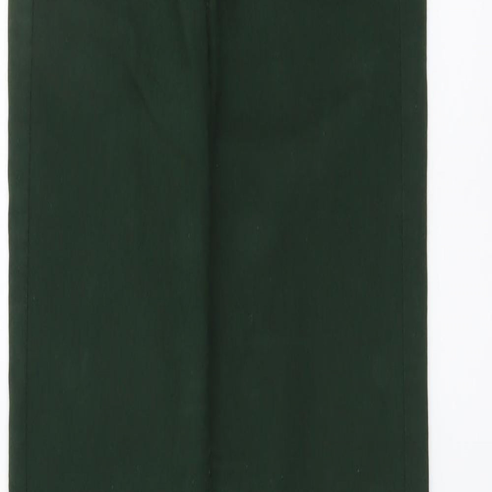 H&M Womens Green Cotton Skinny Jeans Size 4 L29 in Regular Button