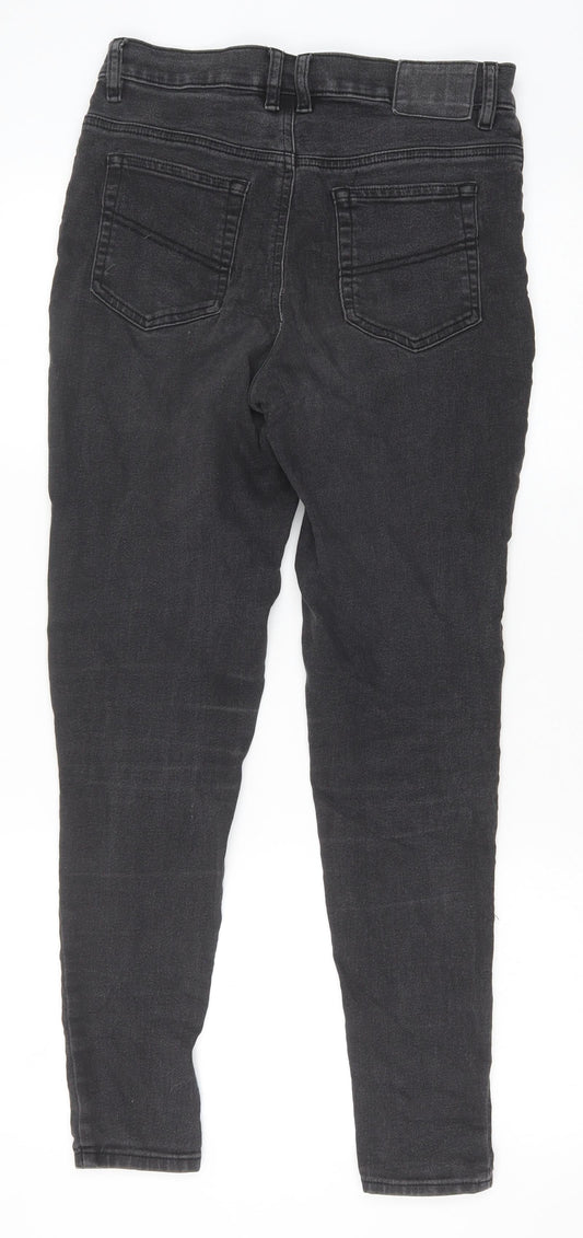 COLLUSION Womens Black Cotton Skinny Jeans Size 30 in Slim Zip