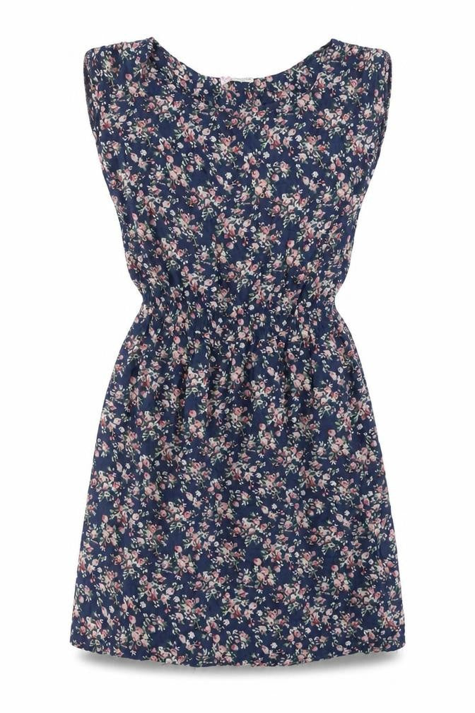 Shikha Womens Blue Geometric Cotton A-Line One Size Round Neck Pullover