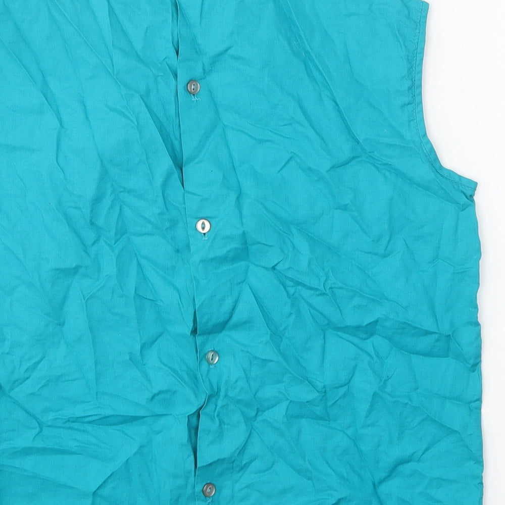 Womens UK Size 12 Winfield Blue 100% Cotton Tank