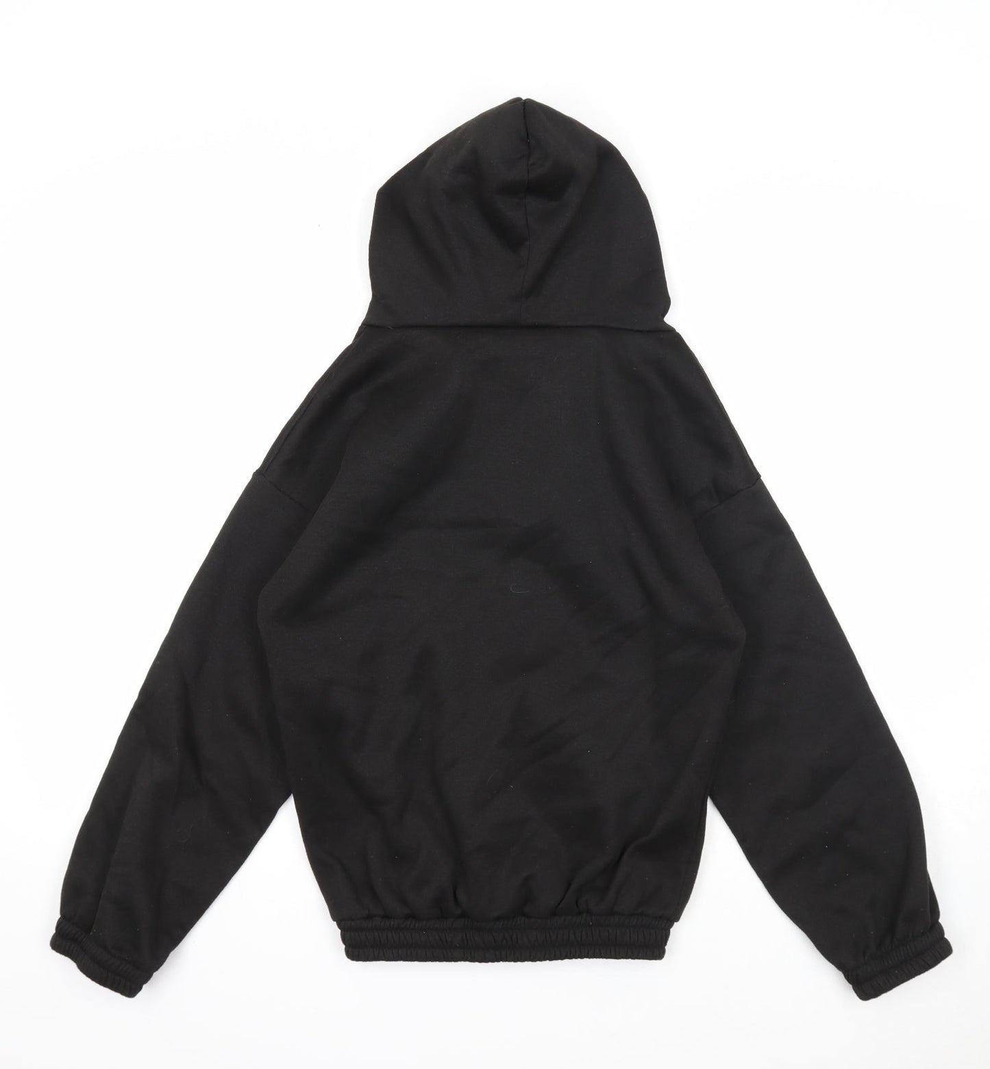 Nowrain Womens Black Cotton Pullover Hoodie Size S Pullover