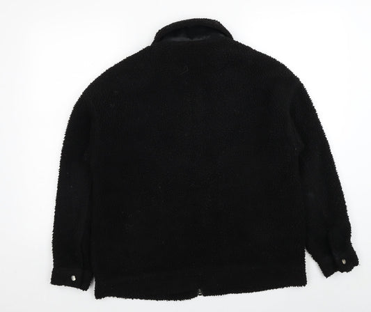 Missguided Womens Black Jacket Size 8 Zip