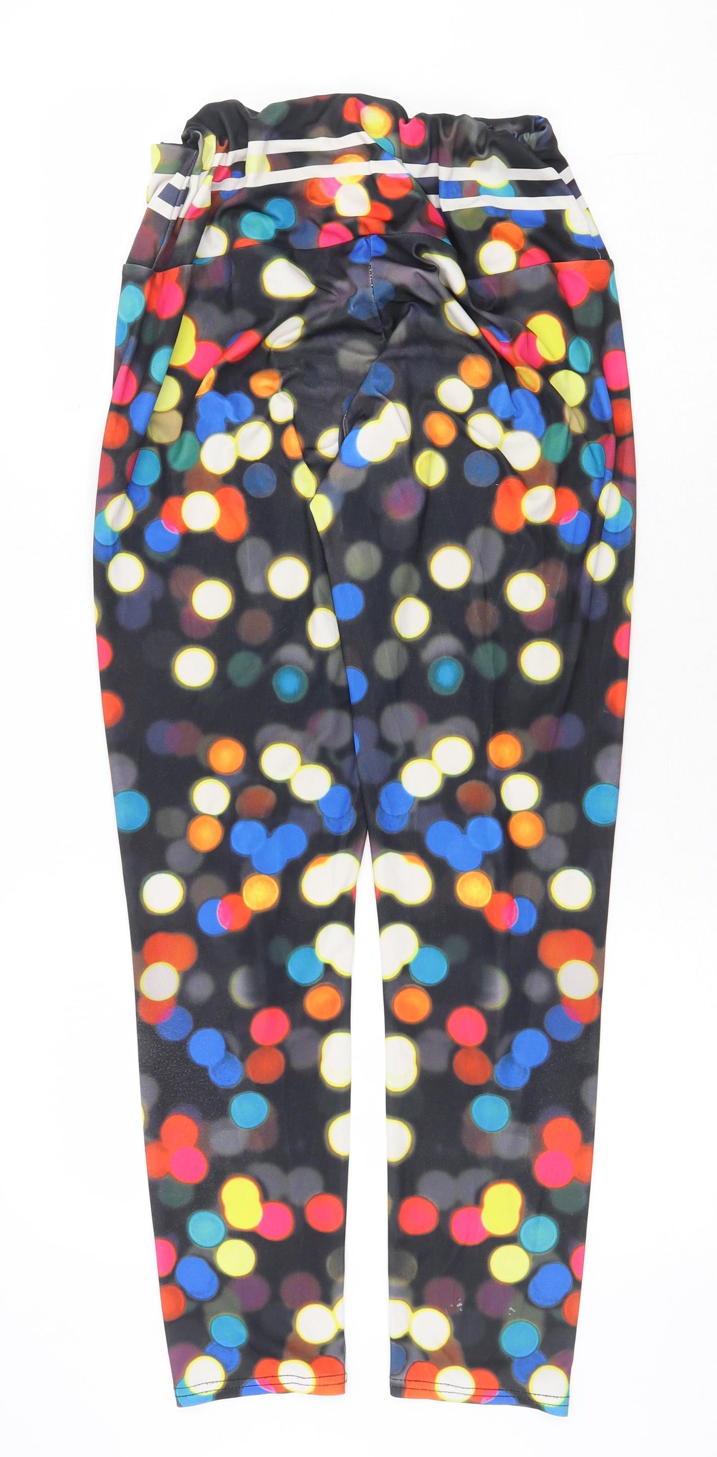 Preworn Womens Multicoloured Polka Dot Polyester Jogger Leggings Size S