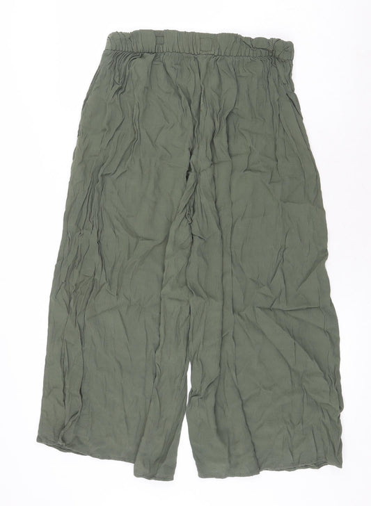 Gap Womens Green Polyester Trousers Size S Regular
