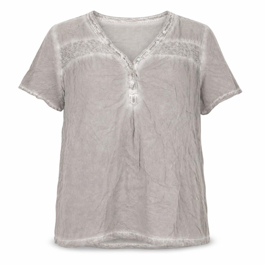 Womens UK Size L Anna Rose Grey Viscose T-Shirt