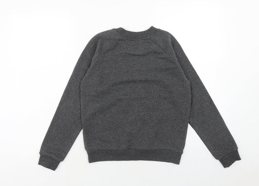 Franklin & Marshall Girls Grey Cotton Pullover Sweatshirt Size 10 Years Pullover