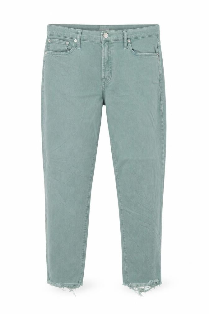 Gap Womens Green Cotton Straight Jeans Size 32 in Regular Zip