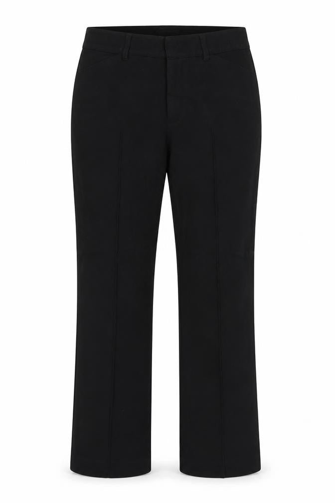 Laura Scott Womens Black Viscose Dress Pants Trousers Size 14 Regular Hook & Eye