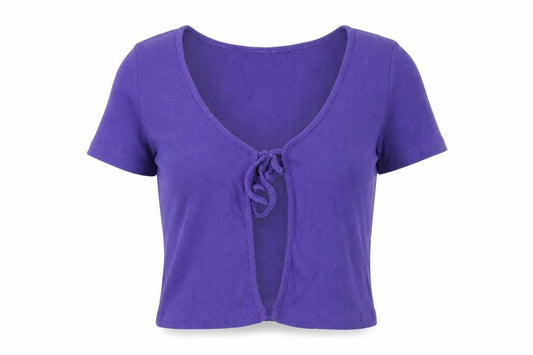 Womens UK Size XS Brave Soul Purple Cotton Blouse