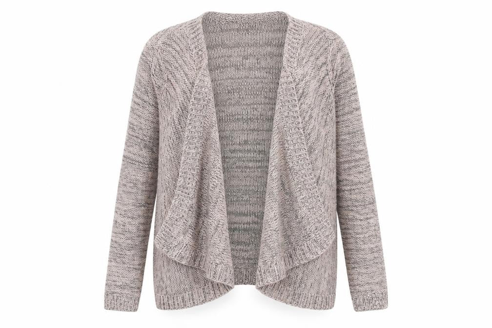 Dunnes Womens Grey V-Neck Acrylic Cardigan Jumper Size S