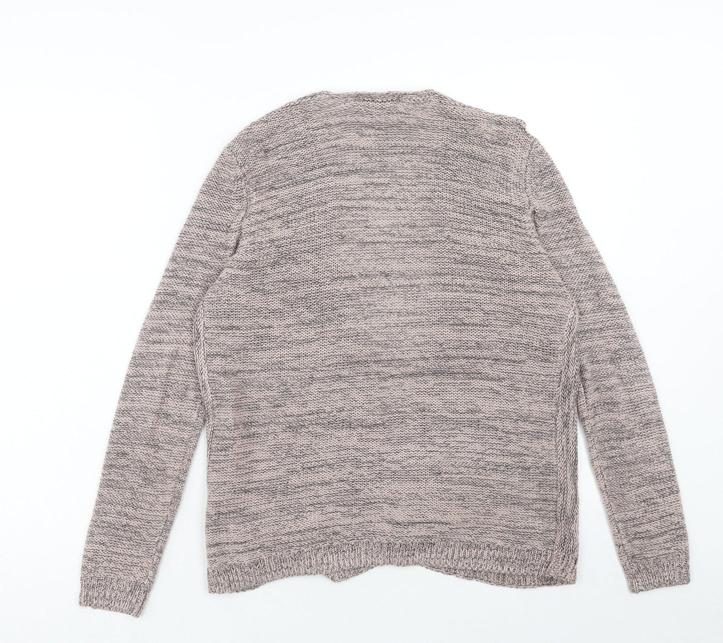 Dunnes Stores Womens Grey V-Neck Acrylic Cardigan Jumper Size S