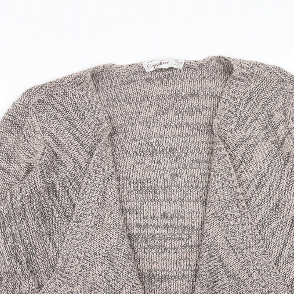 Dunnes Stores Womens Grey V-Neck Acrylic Cardigan Jumper Size S