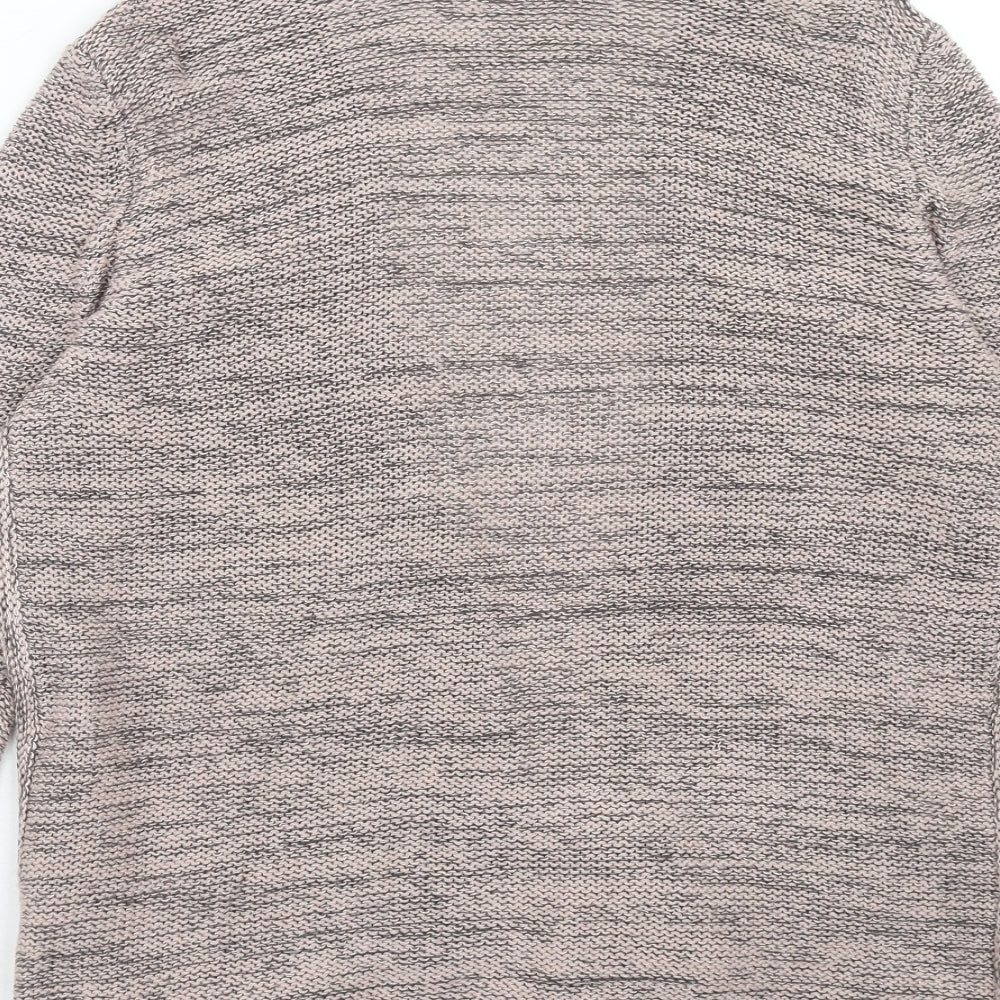 Dunnes Stores Womens Grey V-Neck Acrylic Cardigan Jumper Size S