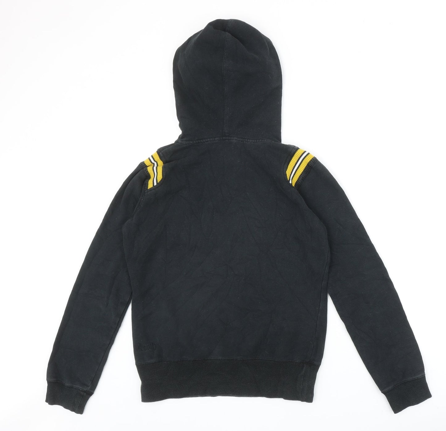 Touch Womens Black Cotton Pullover Hoodie Size S Pullover