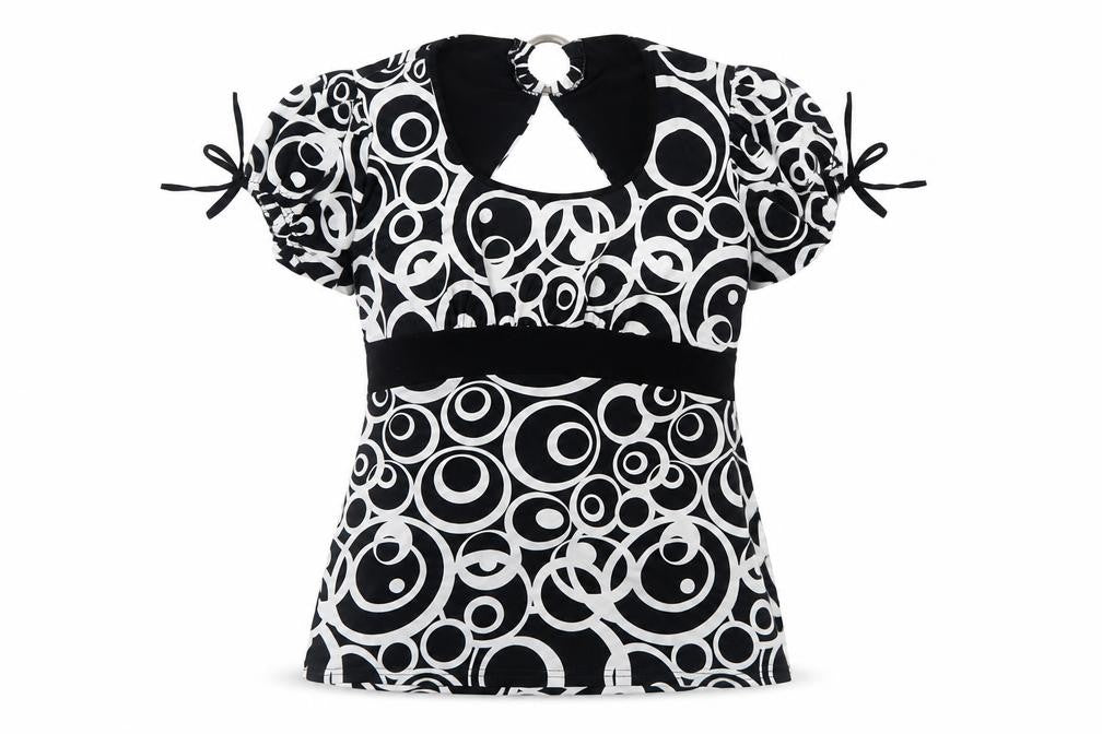 Womens UK Size XL BASSINI Black Polyester T-Shirt
