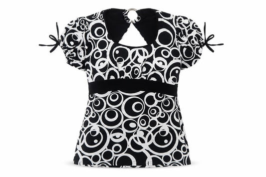 Womens UK Size XL BASSINI Black Polyester T-Shirt