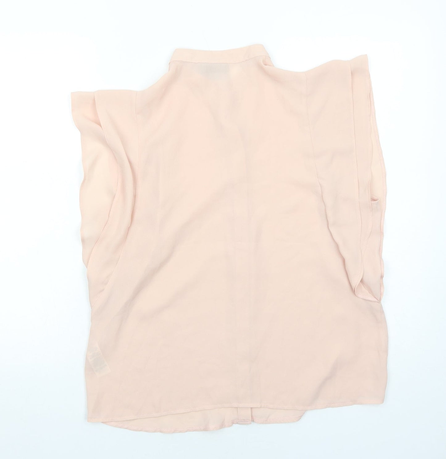 ASOS Womens Pink Polyester Basic Tank Size 12 Round Neck