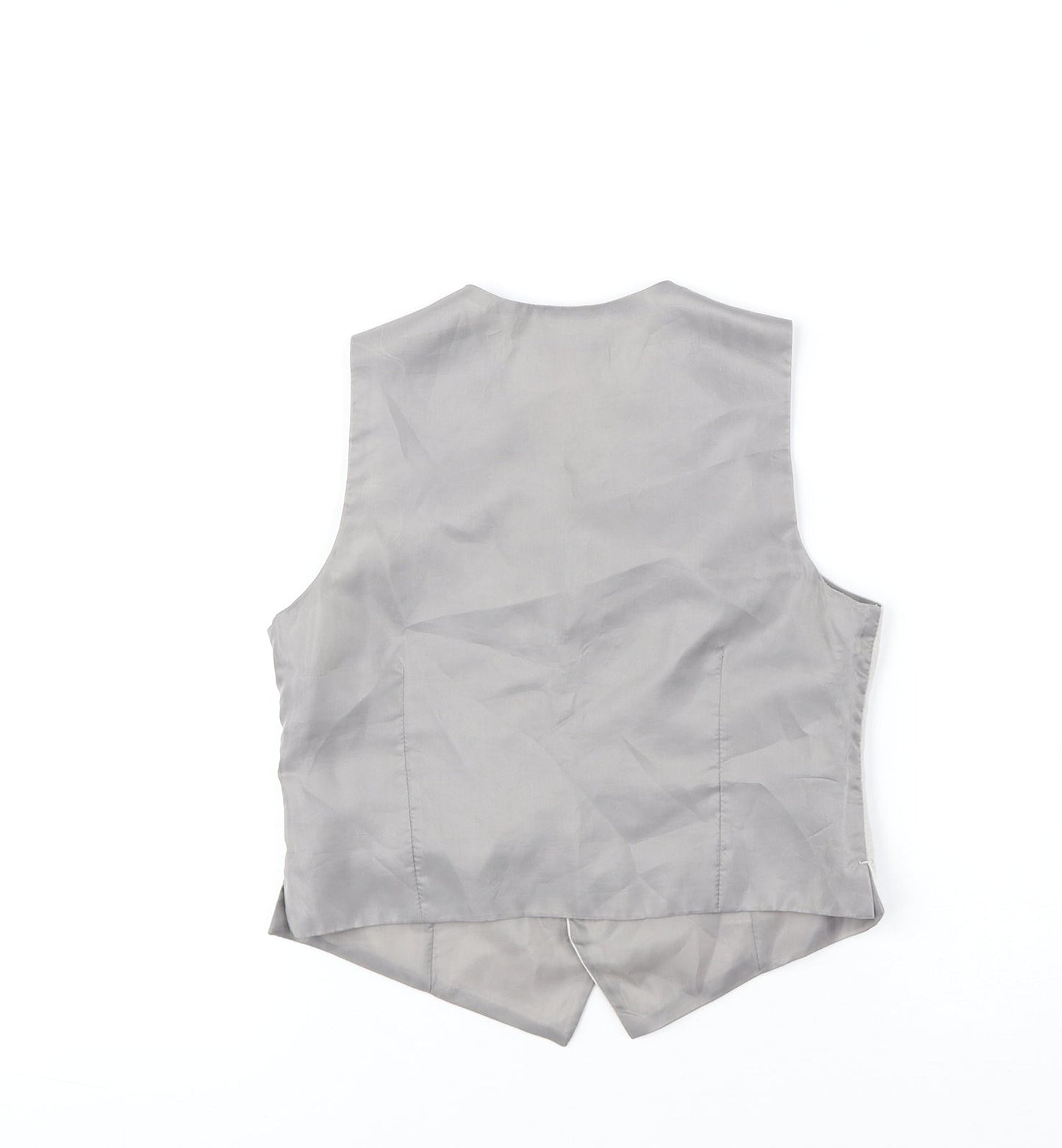 John Lewis Boys Grey Jacket Waistcoat Size 6 Years Button